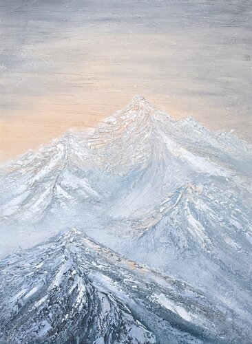 MOUNTAIN'S SUNSET di Elena Gozunova, Pittura in vendita su Singulart