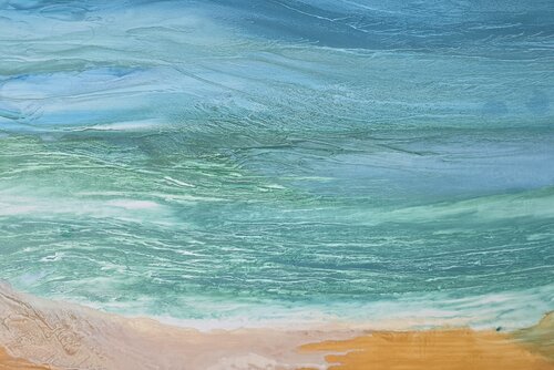 Infinity waves #1. Abstract Seascape di Elena Gozunova, Disegno in vendita su Singulart