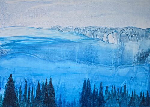Crystal Silence van Elena Gozunova, Schilderij te koop op Singulart