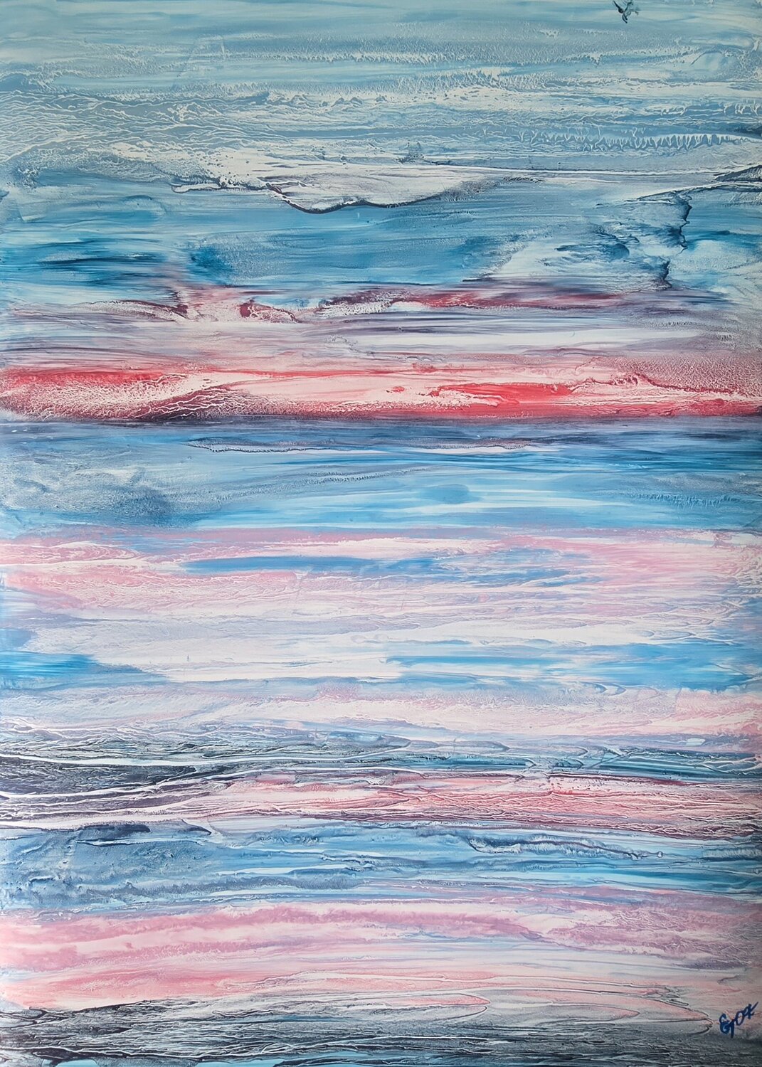 Abstract seascape | Sunset over sea #2 Elena Gozunova
