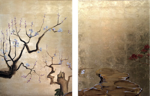 Blüten am Weg by Britta Steding, Painting for Sale on Singulart