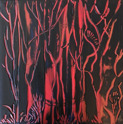 Roter Wald by Britta Steding, Painting for Sale on Singulart