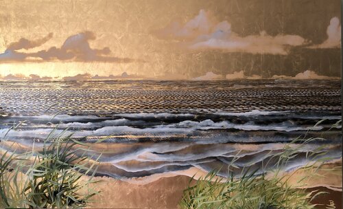 Gräser im Wind by Britta Steding, Painting for Sale on Singulart