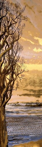 Winterimpressionen am Rhein von Britta Steding, Malerei kaufen auf Singulart