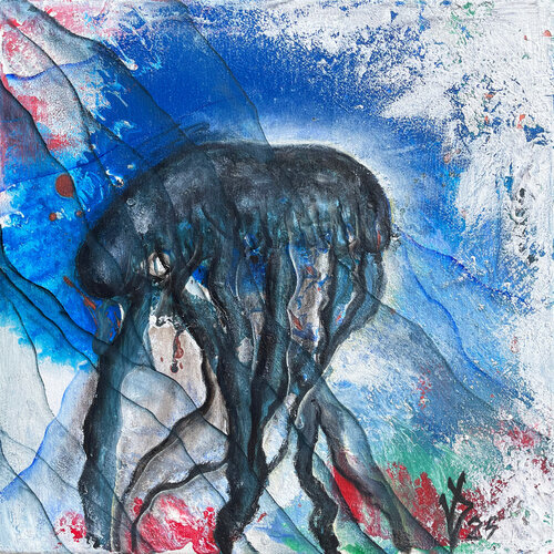 Jellyfish by Viktoria Dragon, Painting for Sale on Singulart