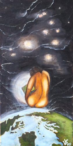Lonely life van Viktoria Dragon, Schilderij te koop op Singulart
