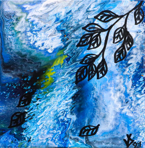 Blue moment by Viktoria Dragon, Painting for Sale on Singulart