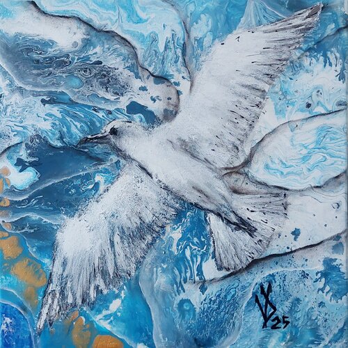 Wind Over the Sea by Viktoria Dragon, Painting for Sale on Singulart