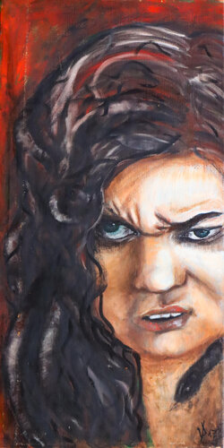 The Hate di Viktoria Dragon, Pittura in vendita su Singulart