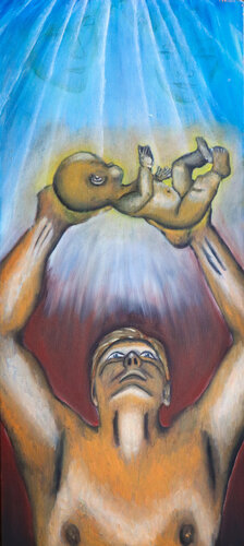 Baptism by Viktoria Dragon, 油畫 for Sale on Singulart