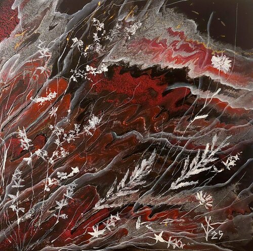 Echoes of the Earth de Viktoria Dragon, Pintura a la venta en Singulart
