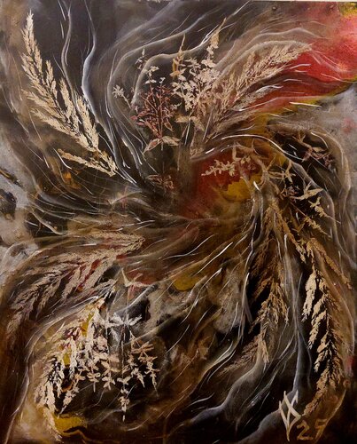 Interweaving of the Elements van Viktoria Dragon, Schilderij te koop op Singulart