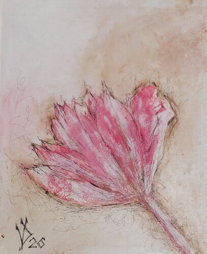 Quiet Tenderness 1 van Viktoria Dragon, Schilderij te koop op Singulart