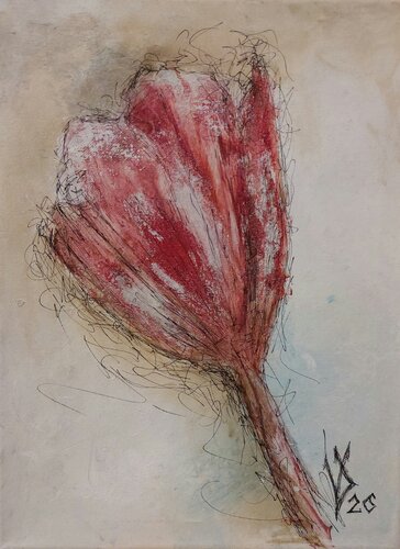 Quiet Tenderness 3 van Viktoria Dragon, Schilderij te koop op Singulart