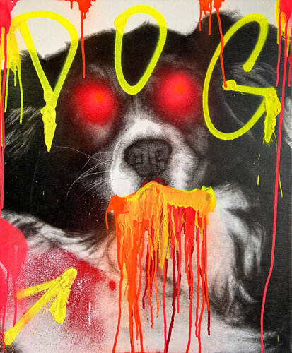 Dog by arthur cruz, Painting for Sale on Singulart