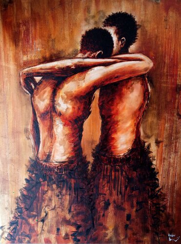 Hold Me A Little longer. by DOCTOR TIZA KHUMALO, Painting for Sale on Singulart