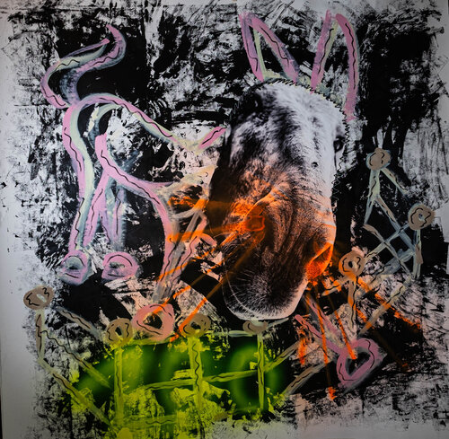 ich bin nicht Euer Esel par Thomas Kelm, Peinture en vente sur Singulart