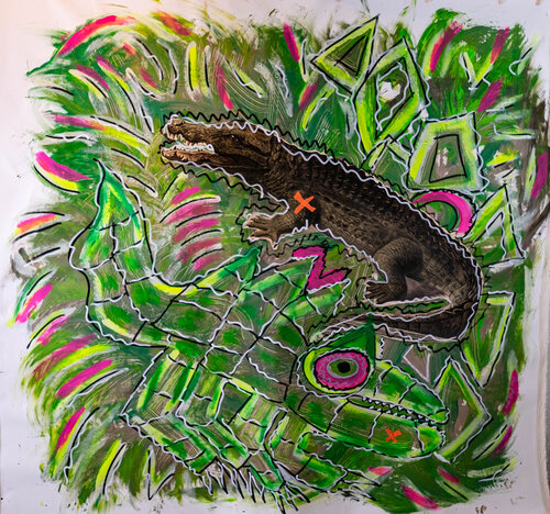 Ausflug ins Grüne par Thomas Kelm, Peinture en vente sur Singulart