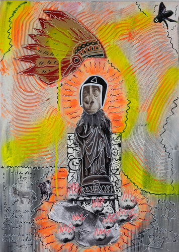 Robben blicken auf das Heilige di Thomas Kelm, Pittura in vendita su Singulart