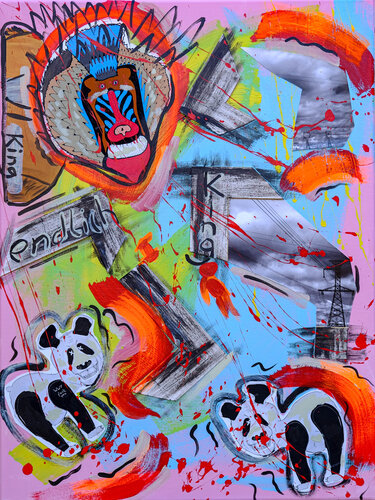 endlich King par Thomas Kelm, Peinture en vente sur Singulart