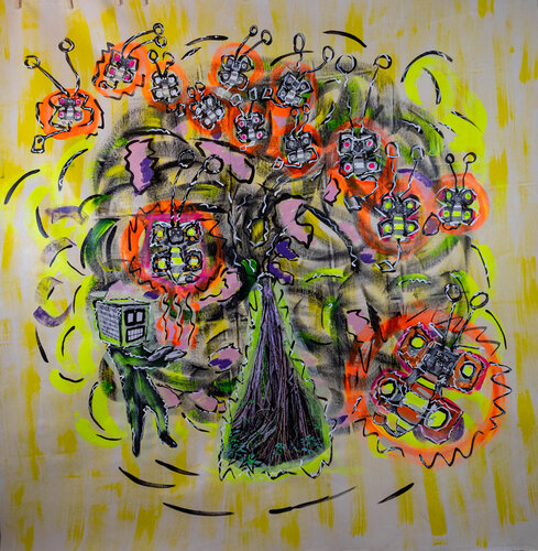 tree of life par Thomas Kelm, Peinture en vente sur Singulart