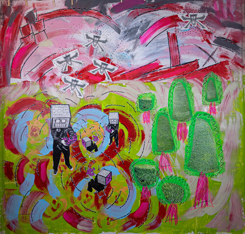 Fly Robin Fly by Thomas Kelm, Painting for Sale on Singulart