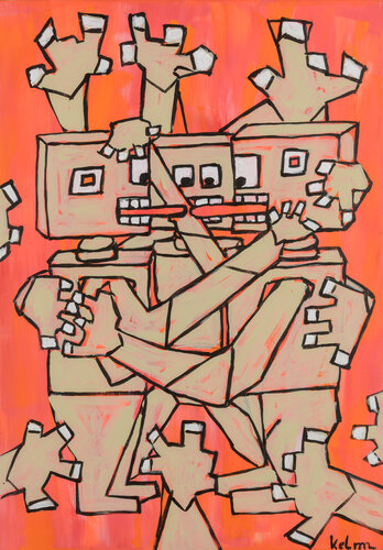 AI practices touch di Thomas Kelm, Pittura in vendita su Singulart