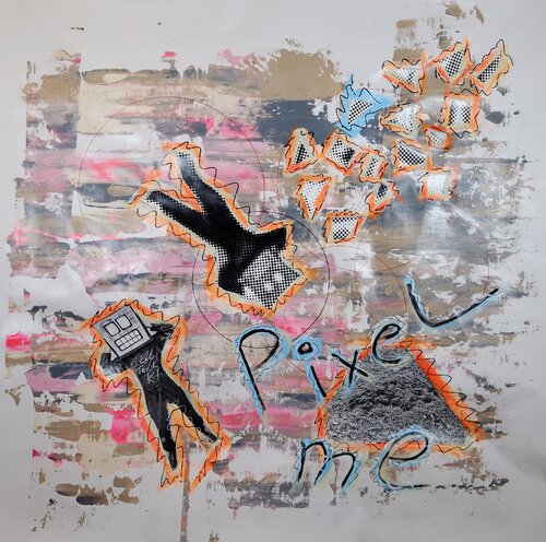 Pixel me by Thomas Kelm, Painting for Sale on Singulart