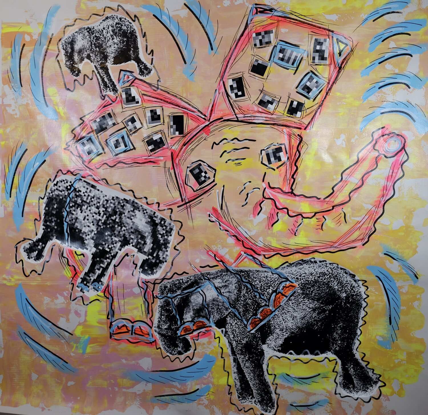 Pixel on Elefant Thomas Kelm