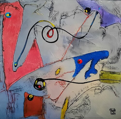 Kite-2 von Thierry BUISSON, Malerei kaufen auf Singulart