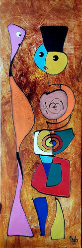 ThebArlekin-1 par Thierry BUISSON, Peinture en vente sur Singulart
