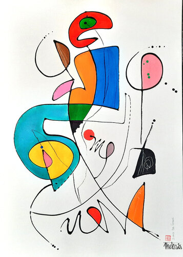 Danse Des Formes par Thierry BUISSON, Peinture en vente sur Singulart