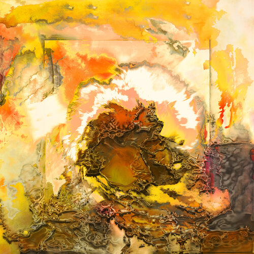 Yellow Swirl No.1 von Jens-Christian Wittig, Druck kaufen auf Singulart