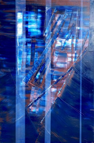 Cracks in the Past 01 van Benami Stern, Schilderij te koop op Singulart
