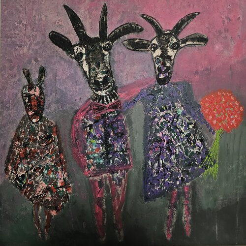 Family is Family van Benami Stern, Schilderij te koop op Singulart