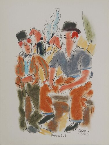 Les cavaliers by Michel Adlen, 版画 for Sale on Singulart