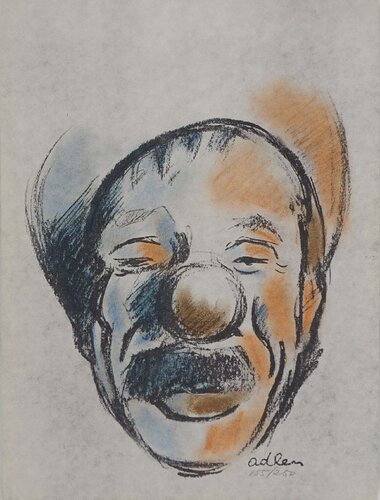 Tête de clown by Michel Adlen, Print for Sale on Singulart