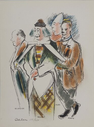 Retrouvailles entre clowns by Michel Adlen, Print for Sale on Singulart