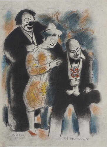 La famille Fratellini by Michel Adlen, 版画 for Sale on Singulart