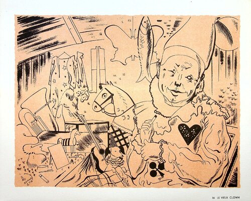 Le vieux clown par SERGE, Édition en vente sur Singulart
