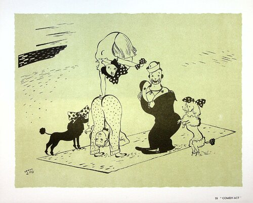 Comedy-act by SERGE, Print for Sale on Singulart