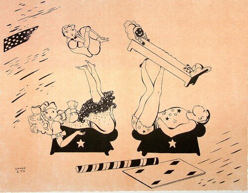 Les antipodistes van SERGE, Afdruk te koop op Singulart