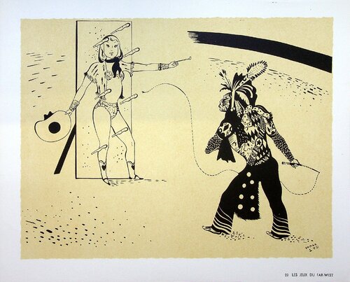Les jeux du far-west by SERGE, 版画 for Sale on Singulart
