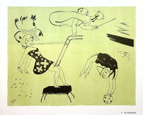 Les acrobates by SERGE, Print for Sale on Singulart