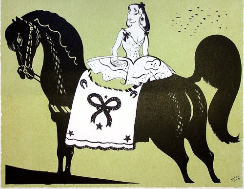 Le cheval noir van SERGE, Afdruk te koop op Singulart