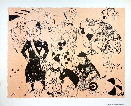 Charivari de clowns by SERGE, Print for Sale on Singulart