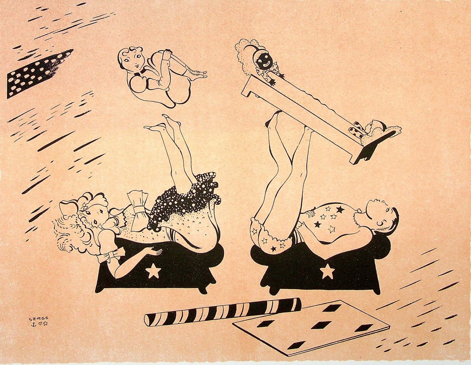 Les antipodistes SERGE Stampa in vendita