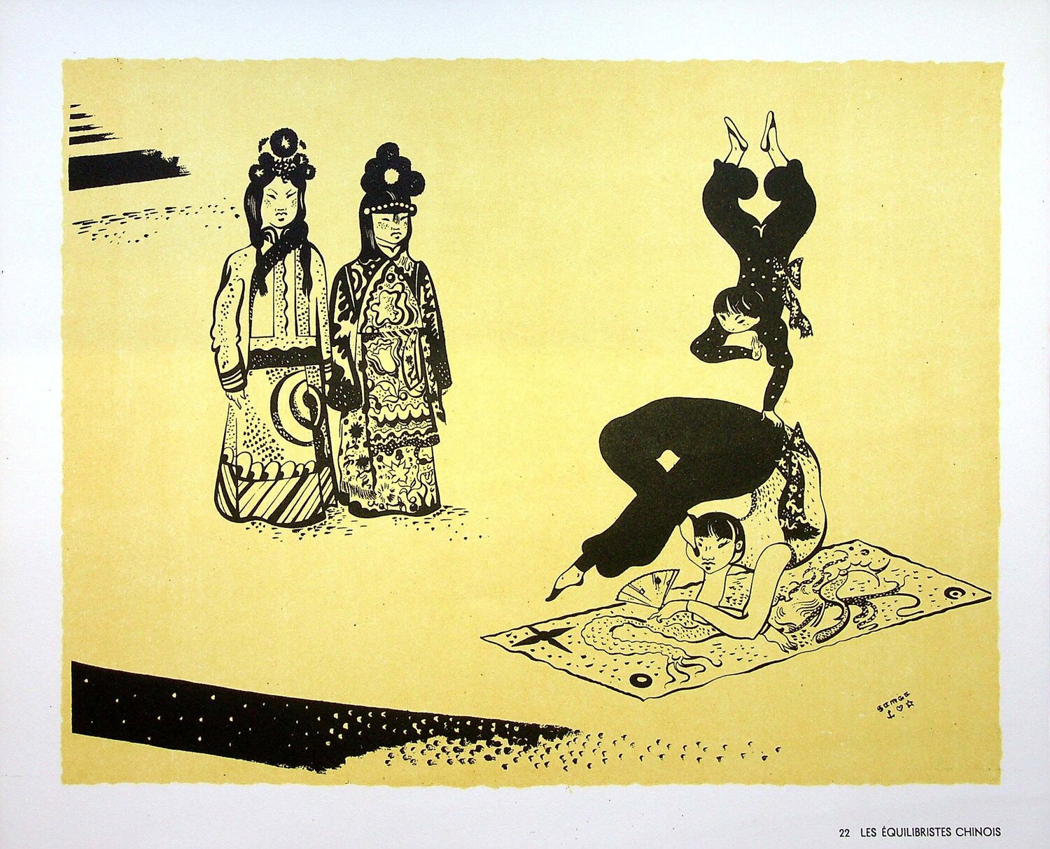 Les équilibristes chinois SERGE Print for sale