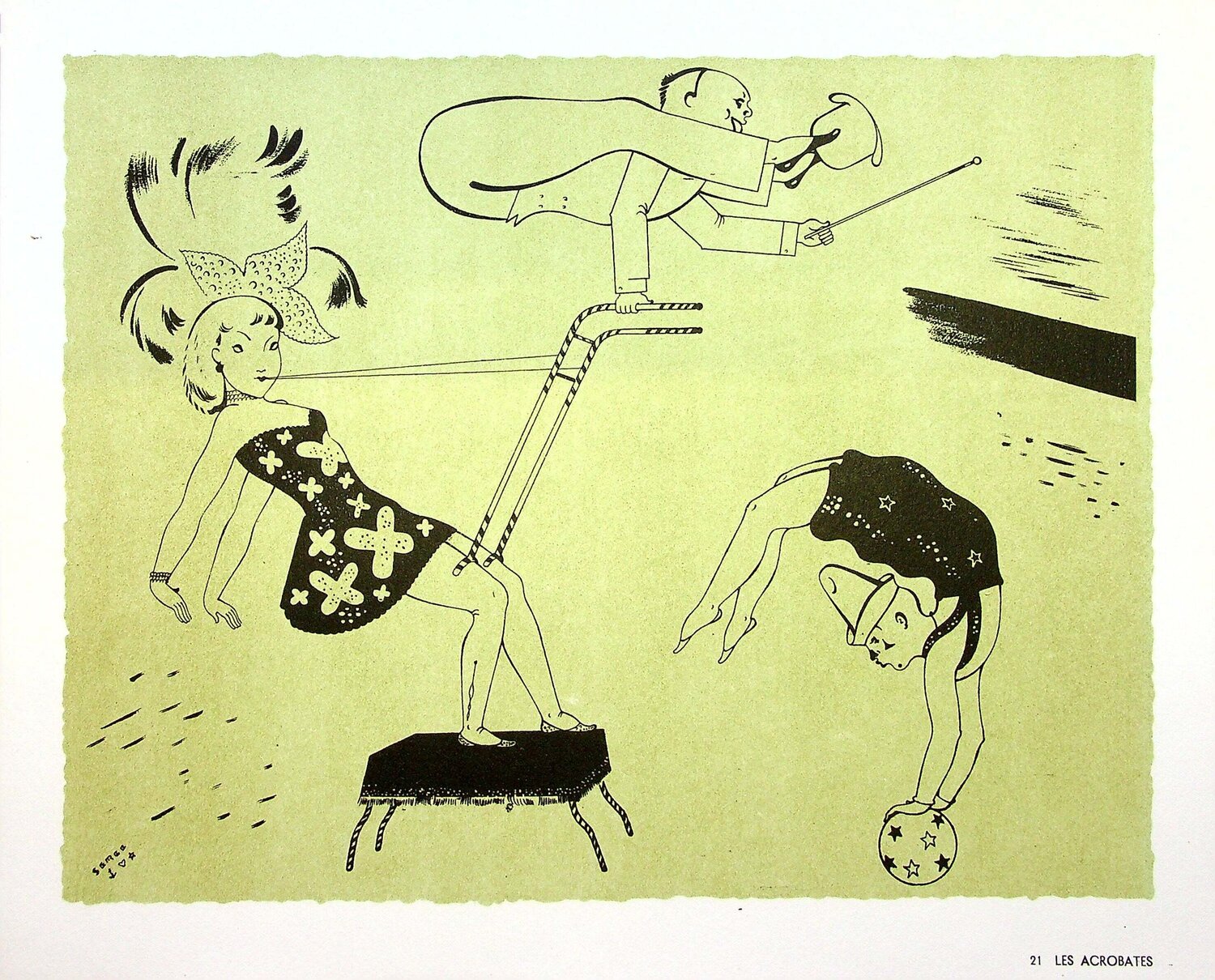 Les acrobates SERGE Print for sale