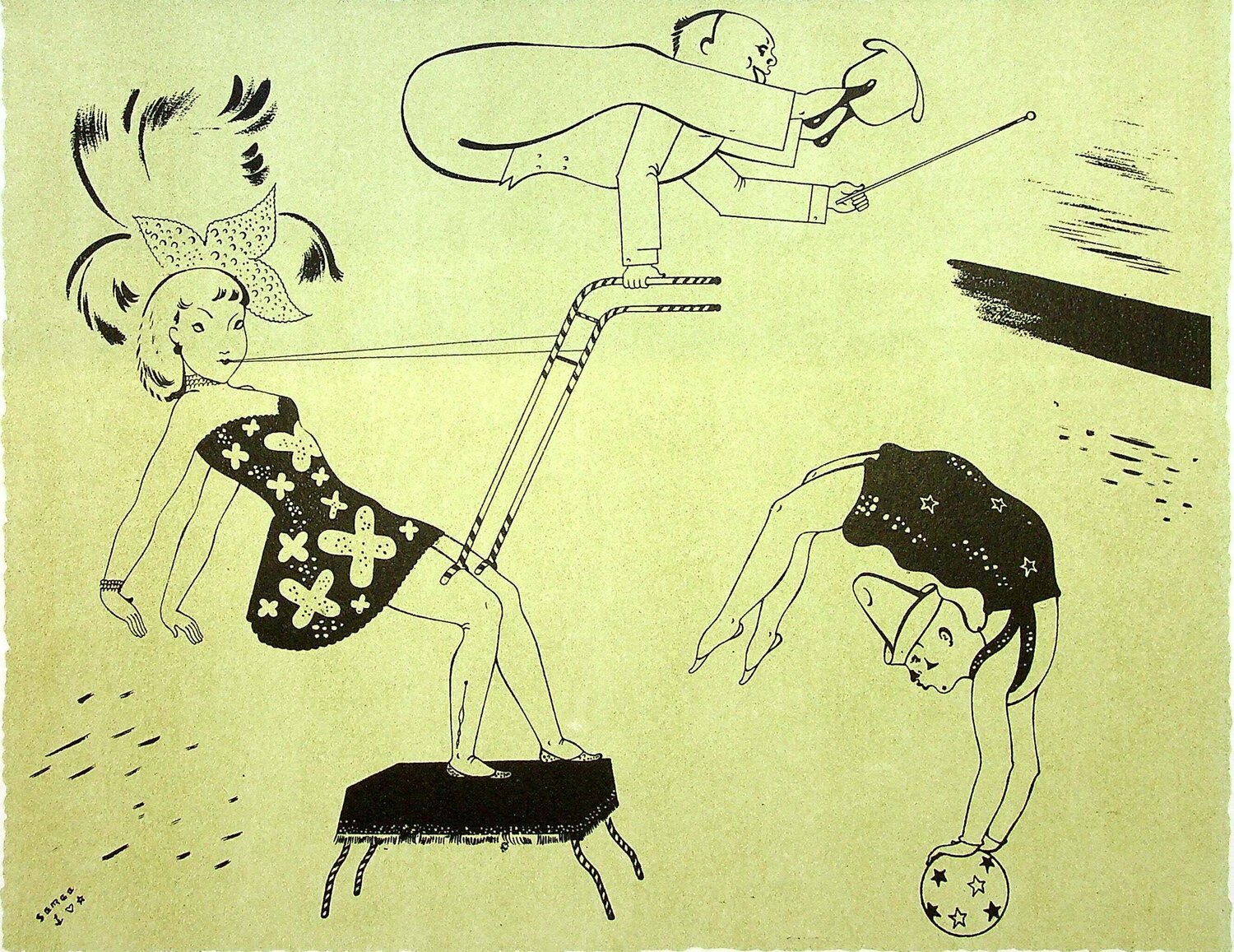 Les acrobates SERGE Print for sale